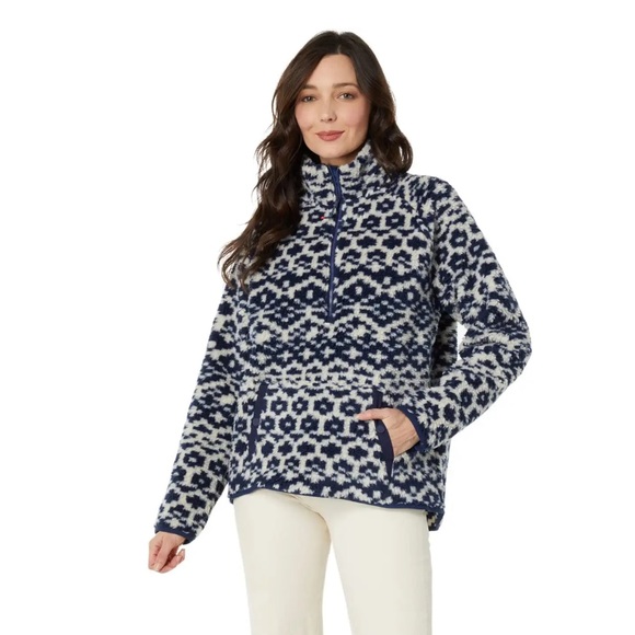 Vineyard Vines Tops - Vineyard Vines Women’s Fair Isle Sherpa Pullover - Size Medium - NWT